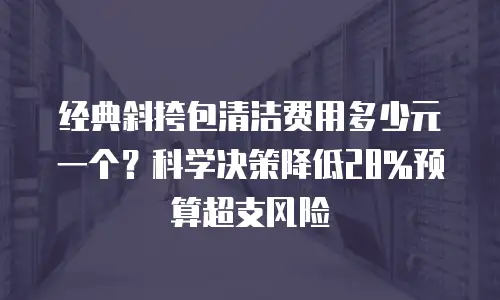 经典斜挎包清洁费用多少元一个？科学决策降低28%预算超支风险