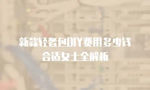新款轻奢包DIY费用多少钱合适女士全解析