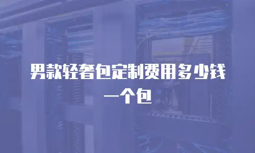 男款轻奢包定制费用多少钱一个包