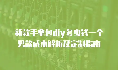 新款手拿包diy多少钱一个男款成本解析及定制指南