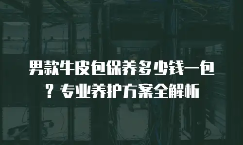男款牛皮包保养多少钱一包？专业养护方案全解析