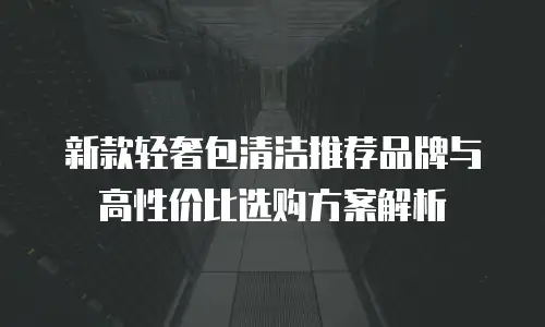 新款轻奢包清洁推荐品牌与高性价比选购方案解析