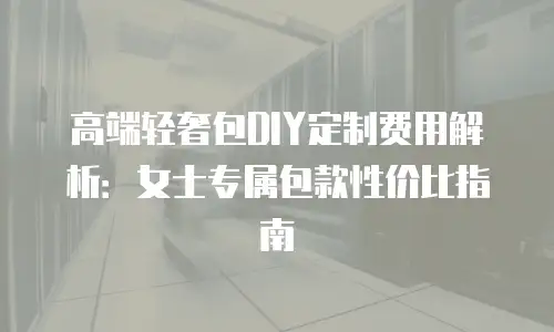 高端轻奢包DIY定制费用解析：女士专属包款性价比指南