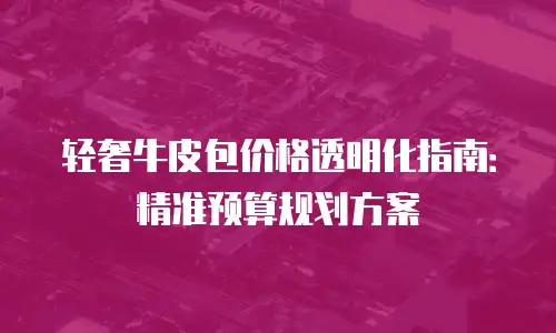 轻奢牛皮包价格透明化指南：精准预算规划方案