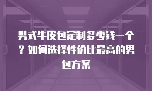 男式牛皮包定制多少钱一个？如何选择性价比最高的男包方案