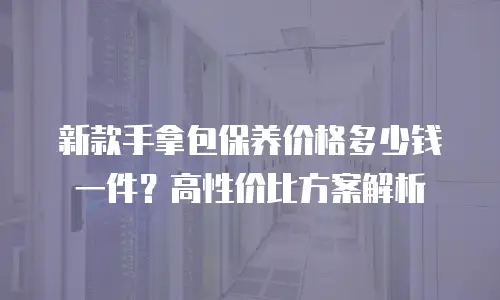 新款手拿包保养价格多少钱一件？高性价比方案解析
