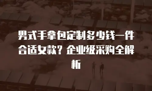 男式手拿包定制多少钱一件合适女款？企业级采购全解析