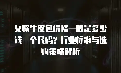 女款牛皮包价格一般是多少钱一个尺码？行业标准与选购策略解析