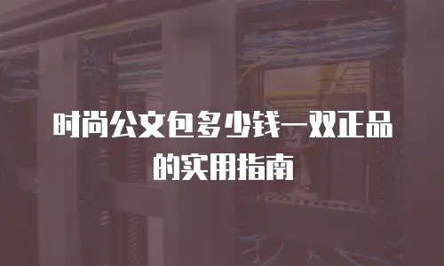时尚公文包多少钱一双正品的实用指南