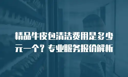 精品牛皮包清洁费用是多少元一个？专业服务报价解析