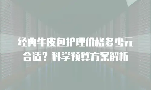 经典牛皮包护理价格多少元合适？科学预算方案解析