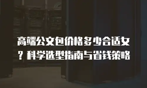 高端公文包价格多少合适女？科学选型指南与省钱策略