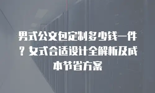 男式公文包定制多少钱一件？女式合适设计全解析及成本节省方案