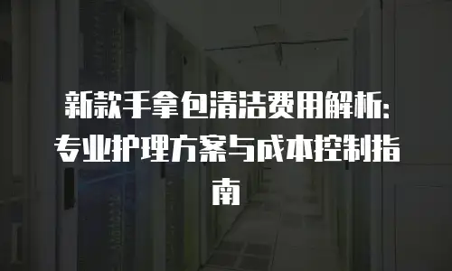 新款手拿包清洁费用解析：专业护理方案与成本控制指南