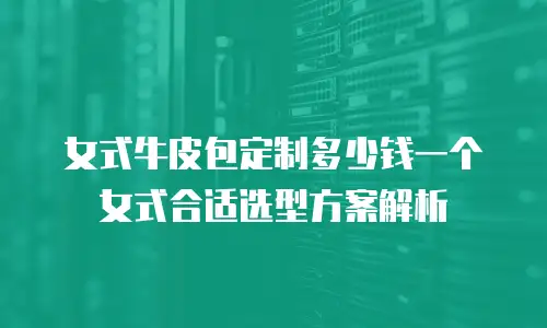 女式牛皮包定制多少钱一个 女式合适选型方案解析