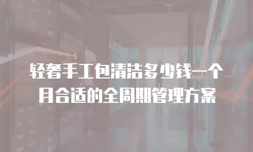 轻奢手工包清洁多少钱一个月合适的全周期管理方案