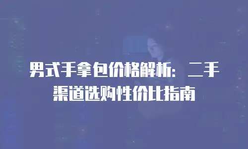 男式手拿包价格解析：二手渠道选购性价比指南