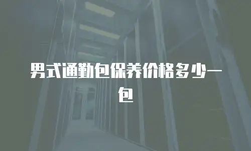 男式通勤包保养价格多少一包