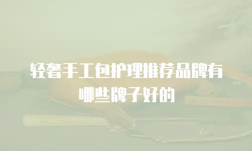 轻奢手工包护理推荐品牌有哪些牌子好的
