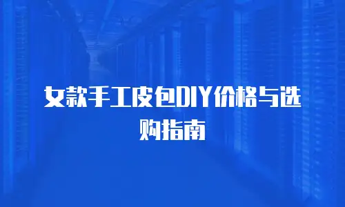 女款手工皮包DIY价格与选购指南