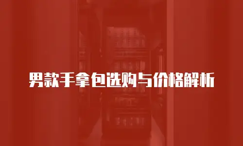 男款手拿包选购与价格解析