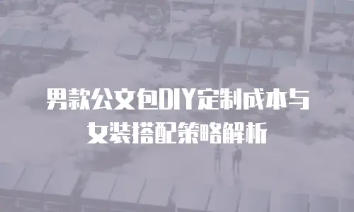 男款公文包DIY定制成本与女装搭配策略解析