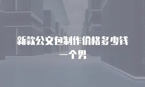 新款公文包制作价格多少钱一个男