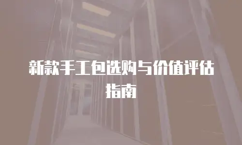新款手工包选购与价值评估指南