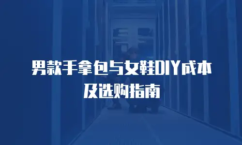男款手拿包与女鞋DIY成本及选购指南