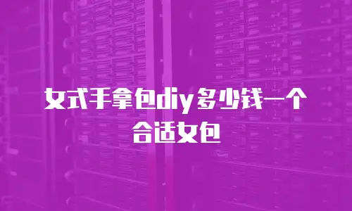 女式手拿包diy多少钱一个合适女包