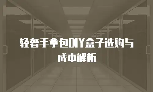 轻奢手拿包DIY盒子选购与成本解析