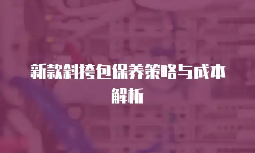 新款斜挎包保养策略与成本解析