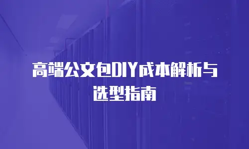 高端公文包DIY成本解析与选型指南