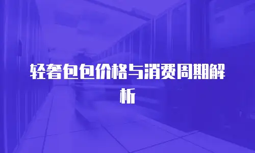 轻奢包包价格与消费周期解析