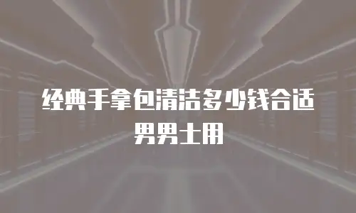 经典手拿包清洁多少钱合适男男士用