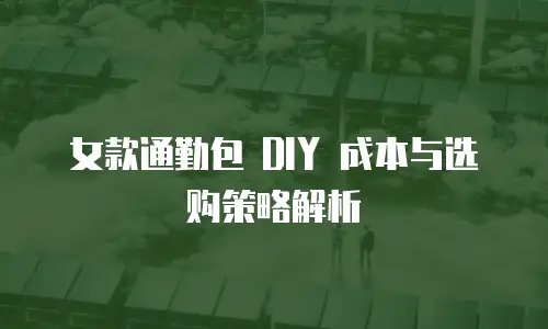 女款通勤包 DIY 成本与选购策略解析
