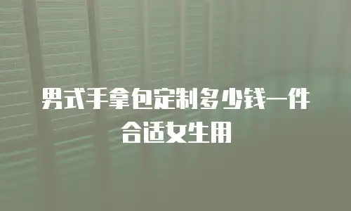 男式手拿包定制多少钱一件合适女生用