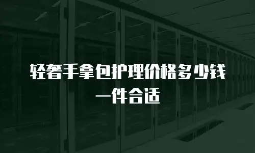 轻奢手拿包护理价格多少钱一件合适