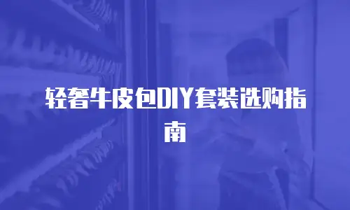 轻奢牛皮包DIY套装选购指南