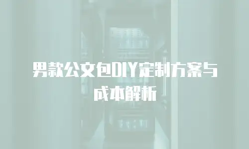男款公文包DIY定制方案与成本解析