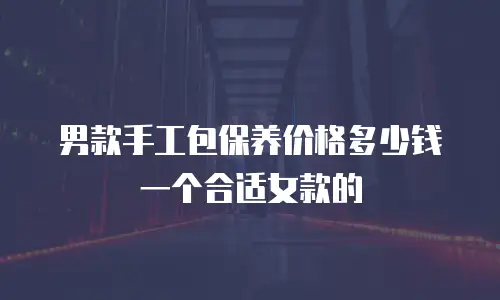男款手工包保养价格多少钱一个合适女款的