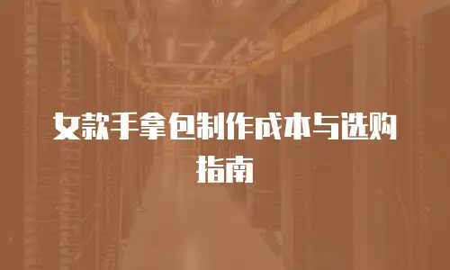 女款手拿包制作成本与选购指南