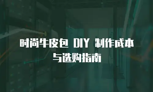 时尚牛皮包 DIY 制作成本与选购指南