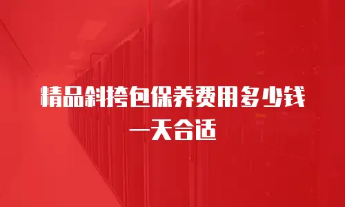 精品斜挎包保养费用多少钱一天合适