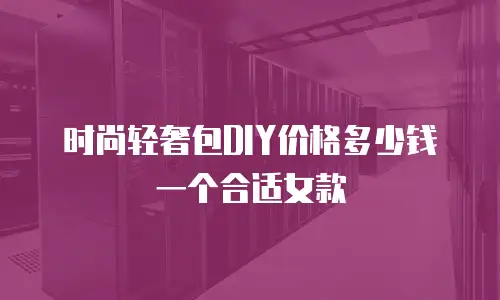 时尚轻奢包DIY价格多少钱一个合适女款
