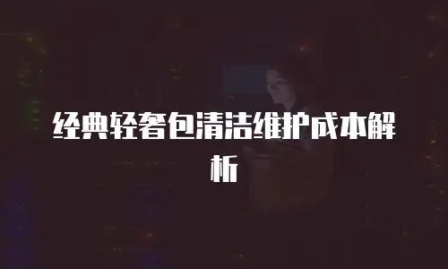 经典轻奢包清洁维护成本解析