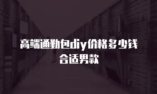 高端通勤包diy价格多少钱合适男款