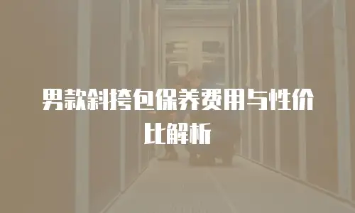 男款斜挎包保养费用与性价比解析