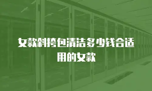 女款斜挎包清洁多少钱合适用的女款