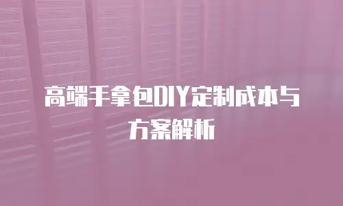 高端手拿包DIY定制成本与方案解析